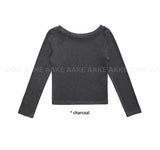 [BASIC] BOAT NECK LONGSLEEVE