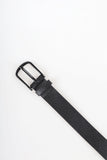 black buckle belt