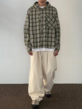 Mont hooded checkered shirt