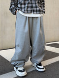 Half and Half Denim Balloon String Pants