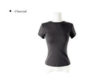 [Planning] Leju Slim Round Cotton Short Sleeve T-Shirt