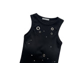 [with cup] EYELET ★ SLEEVELESS