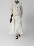 Plain Corduroy Brushed Skirt
