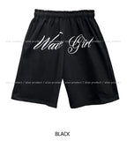 Girls Front Lettering Bermuda Pants