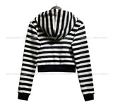 Pierre Stripe Set-up Two-Way Hood Zip-Up
