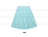POP BUTTON MIDI SKIRT