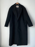 Hidden Maxi Long Black Coat