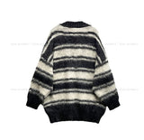 Poening Brush Stripe V-Neck Knit
