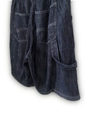 Linen bermuda over roop denim pants