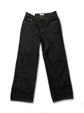 Semi-Wide Fit Indigo Dark Blue Black Denim Pants