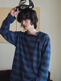 [LAN ARCHIVE] Shoulder Button Stripe Knit