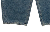 Put Washing Denim Wide Balloon Pants