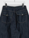 Yand Summer Raw Denim Wide Pants