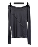 Batz cut-off off-shoulder top