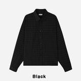 Crudy wrinkle check shirt