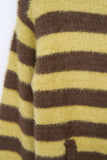 (W) Annie Striped Warm Zip Hoodie