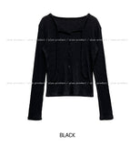 Mood Strap Ribbed Cardigan