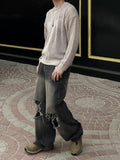 Vintage Destroyed Sand Denim