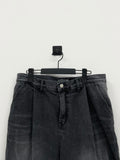 Dirk Black Denim Washing Wide Denim Jeans