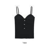 RIBBED BUTTON KNIT TOP