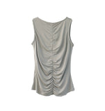 FRILL SHIRRING SLEEVELESS