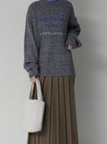 Lauren Lettering Embroidery Knit