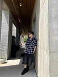 Cooling Check Half Shirt