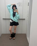 (NON-FADE) RAW DENIM SHORTS