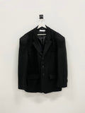 Overshoulder wool blazer