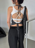 Appi Backless Strap Crop Sleeveless (With Cup)
