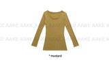 U-NECK SLIM LONGSLEEVE
