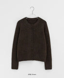 Tadine Button Round Knit Cardigan