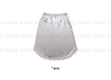 SATIN CURVED LACE SKIRT
