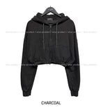 Metty Pigment Cropped Hooded Zip-Up