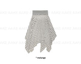 SWAY STRIPE UNBAL SKIRT