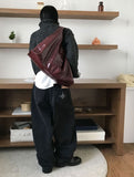 GLAM HOBO LEATHER BAG