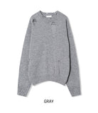 Clo damage loose fit knitwear