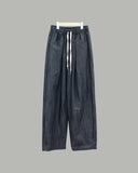 Mons denim banding wide pants