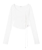 [mnem] Diamond Neck Corset Hoodie