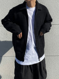 Coma collar knit zip-up