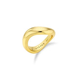 Etreve Silver Note Wave Ring