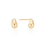 Champagne Full Moon Silver Mary Bowl Earrings