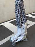 Track line cargo banding pants