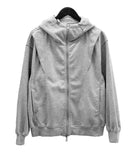 High-neck two-way hooded zip-up