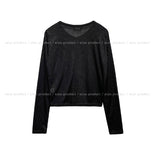 Sorbet Summer See-through Ribbed Cardigan
