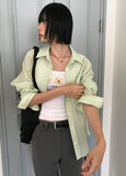 BUTTON CAPRI PANTS