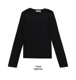 (Lining brushed) BASIC SLIM SLEEVE T