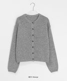 Roheki Basic Round Wool Knit Cardigan