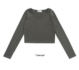 DEEP NECK CROP T
