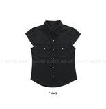 EMBO CAP SLEEVE SHIRT